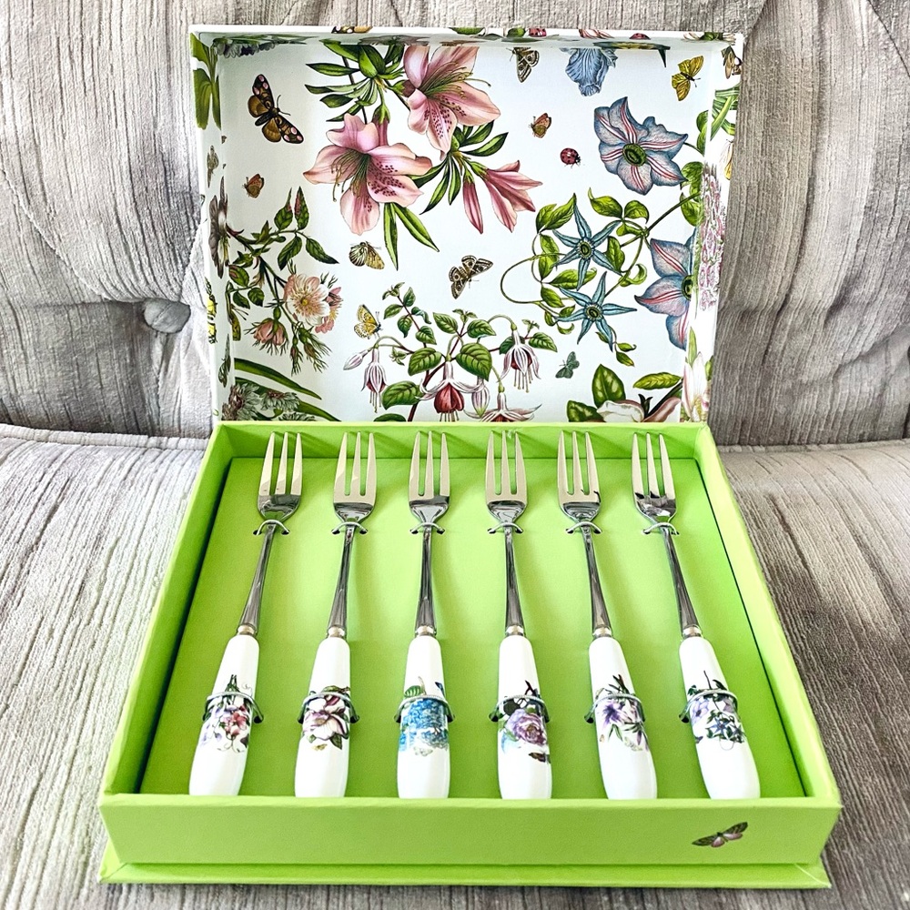 Portmeirion Botanic Gardens Pastry Forks set of 6